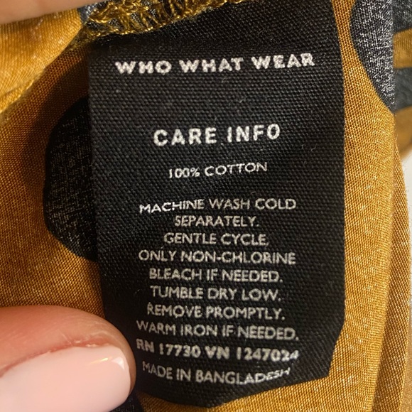 Blouse Animal Print Ink Blot Top Blouse Small WhoWhatWear - Picture 8 of 8